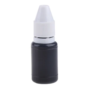 Premium Stamp Refill Ink Black Refill Ink 10 Ink for Protection Roller Stamps