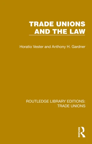 Trade Unions and the Law