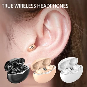 Invisible Wireless Bluetooth Headphones TWS Fone Binaural Sleep Stereo Mini Life Noise Long HiFi Battery Headset Reduction E9A8