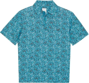 Callaway Boys All Over Golf Printed River Blue L Koszulka Polo