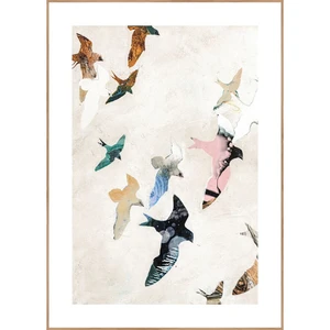 Obraz 30x40 cm Abstract Birds – Malerifabrikken