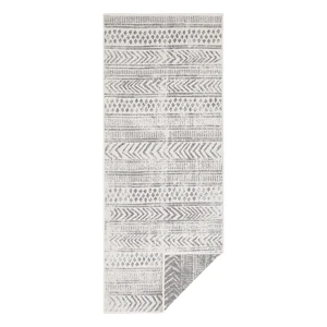 Szaro-kremowy chodnik odpowiedni na zewnątrz NORTHRUGS Biri, 80x350 cm