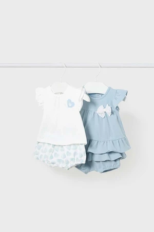 Kojenecká sada Mayoral Newborn 2-pack tyrkysová barva