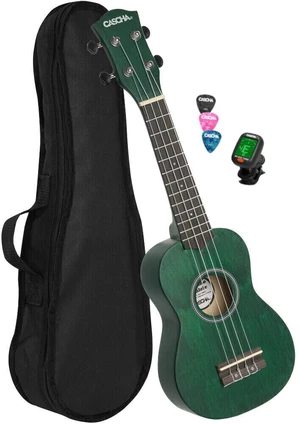 Cascha HH 3972 EN Ukulele soprano Verde