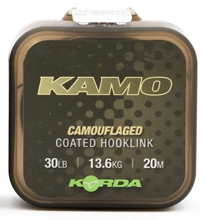 Korda návazcová šňůrka kamo coated hooklink 20 m - 30 lb 13,6 kg