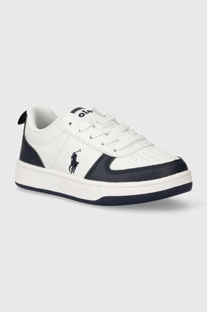 Dětské sneakers boty Polo Ralph Lauren bílá barva