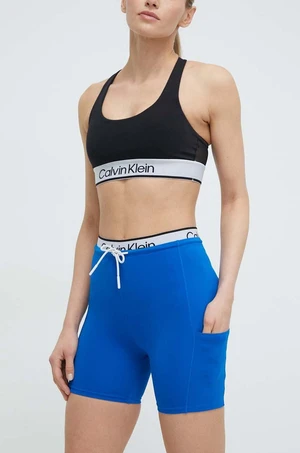 Tréninkové šortky Calvin Klein Performance s potiskem, high waist