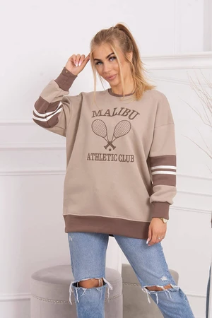 Malibu Insulated Sweatshirt Dark Beige + Mocca