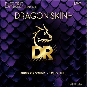 DR Strings Dragon Skin+ Coated Heavy 11-50 Cuerdas para guitarra eléctrica