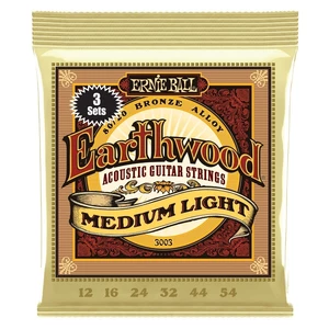 Ernie Ball 3003 Earthwood 3-Pack Struny do gitary akustycznej