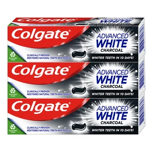 Colgate Bělicí zubní pasta Advanced White Charcoal 3 x 75 ml