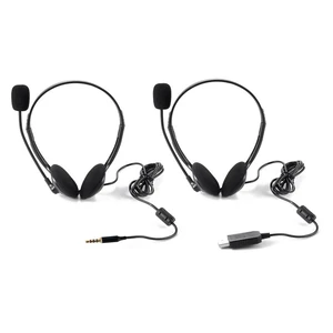 3.5mm Noise Cancelling Wired Headphones With Microphone Universal USB Headset With Microphone For PC /Laptop/Computer