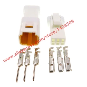 1 Set 3 Pin White Waterproof Automotive Plug Wiring Harness Connector 03R-JWPF-VSLE 03T-JWPF-VSLE