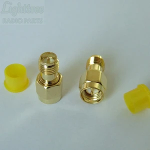 10X SMA Male To SMA RP Female (Male Pin ) Gold Plated Connector