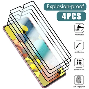 4Pcs Screen Protector for Samsung A13 A23 A33 A53 A73 5G Protective Glass For Samsung A51 A52 A71 A72 A03 S20 S21 FE 5G Glass