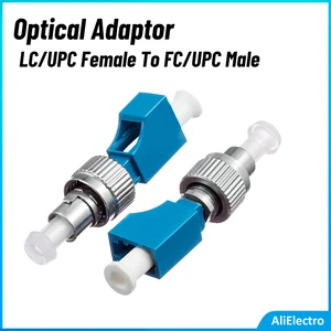 Optical Fiber Adapter Connector FC Male-LC Female Round to Small Square Coupler Flange For Optical Power Meter VFL