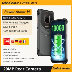 Ulefone Power Armor 14 Rugged Phone 10000mAh Android 11 2.4G/5G WLAN cellphone Global Version NFC Smartphone Wireless charging