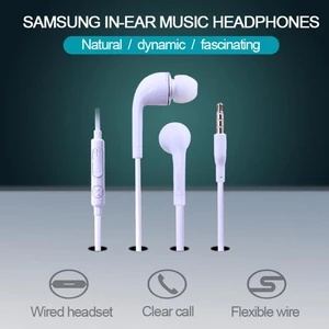 Earbuds Sports Headphone 3.5mm Noise Isolating Earphone Low Bass In-Ear Headset with Mic for Mobile Phone Universal