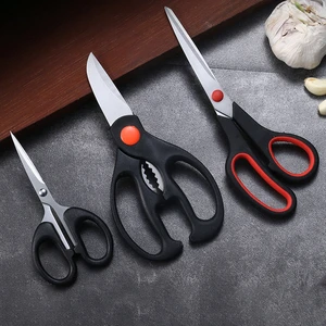 3Pcs Set Kitchen Scissors Stainless Steel Household Multifunctional Chicken Bone Scissors Food Tailor Scissors