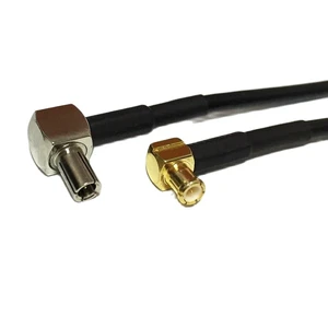 New Wireless Modem Wire TS9 Right Angle To MCX Male Plug Right Angle Connector RG174 Cable 20CM 8" Wholesale Pigtail