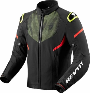 Rev'it! Hyperspeed 2 H2O Negru/Galben Neon 2XL Geacă textilă