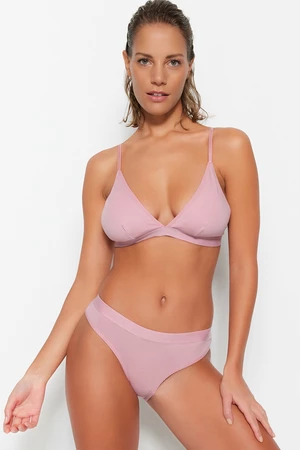 Trendyol Pink Cotton Wireless Underwear Set