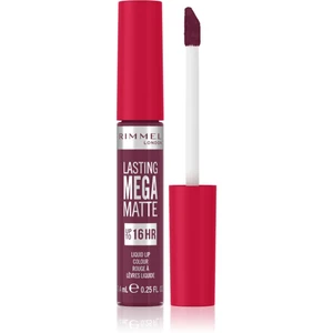 Rimmel Lasting Mega Matte lehká tekutá matná rtěnka 16h odstín Rock Me Purple 7,4 ml