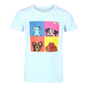 Light blue children's T-shirt with print NAX ZALDO