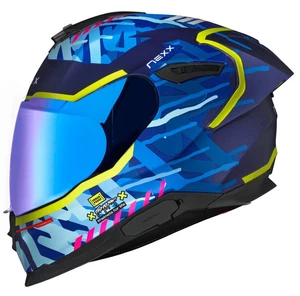 Nexx Y.100R Urbangram Indigo Blue MT 2XL Kask