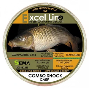 Sema vlasec combo shock carp oranžová 300 m-priemer 0,25 mm / nosnosť 8,4 kg