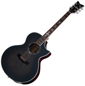 Schecter Synyster Gates Trans Black Burst Satin Guitare Jumbo acoustique-électrique