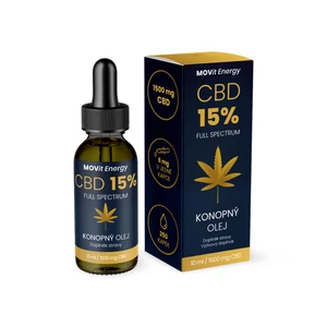 MOVIT ENERGY CBD 15% Full Spectrum konopný olej 10 ml