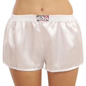 Women's boxer shorts Styx classic elastic satin white