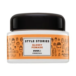 Alfaparf Milano Style Stories Glossy Pomade pomáda na vlasy pro silnou fixaci 100 ml