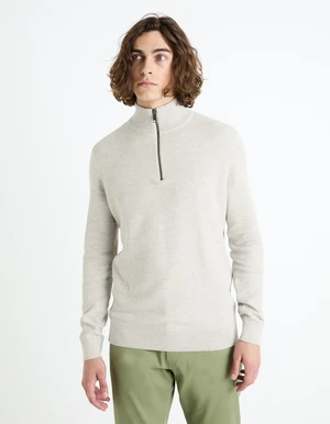 Celio Sweater Celim with zipper collar - Men