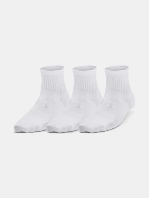 Under Armour Socks UA Essential 3pk Qtr Yth-WHT - unisex