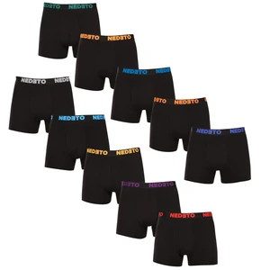 10PACK men's boxers Nedeto black