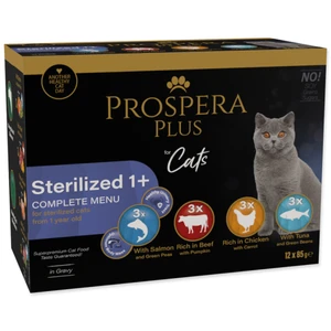 Kapsičky Prospera Plus Cat Sterilised 1+ Multipack 12x85g