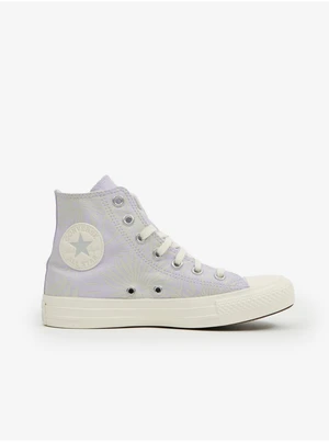 Světle fialové dámské vzorované kotníkové tenisky Converse Chuck  - Dámské