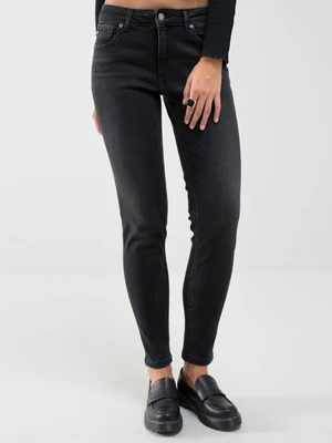 Big Star Woman's Tapered Trousers Denim 115541  Denim-992