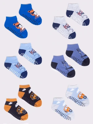 Yoclub Kids's 6Pack Boy's Ankle Socks SKS-0089C-AA0A-002