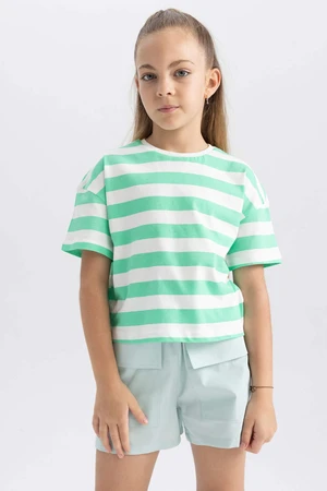 DEFACTO Crop Short Sleeve T-shirt