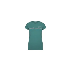 Women's cotton T-shirt KILPI TOFFEES-W DARK GREEN