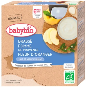 BABYBIO Brassé jablko pomerančový květ 4 x 85 g