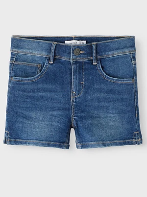 Blue Girly Denim Shorts name it Salli - Girls