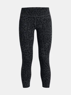 Under Armour Motion Dark Grey Girls' Patterned Sports Leggings