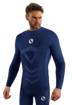 Sesto Senso Man's Thermo Longsleeve Top CL40 Navy Blue