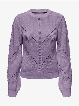 Purple Womens Patterned Sweater ONLY Ella - Women