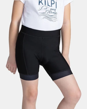 Kids cycling shorts KILPI PRESSURE-J black