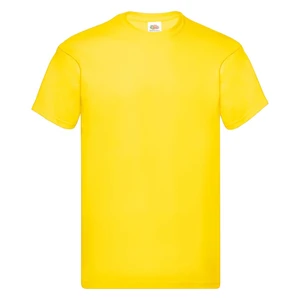 Original Fruit of the Loom Men's Yellow T-Shirt